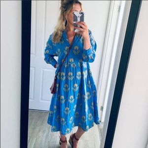 ZARA Embroidered Dress Voluminous Bloggers Fav